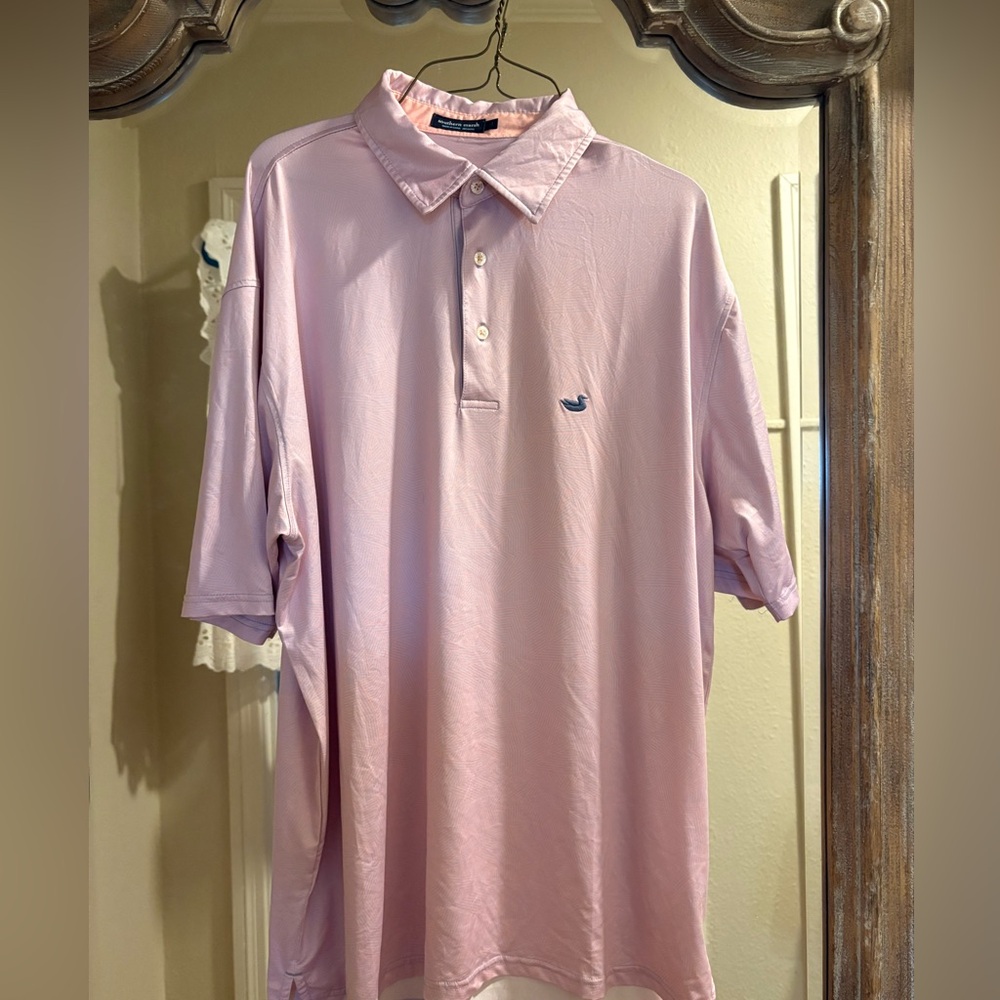 Southern Marsh Men's Light Pink Polo Shirt